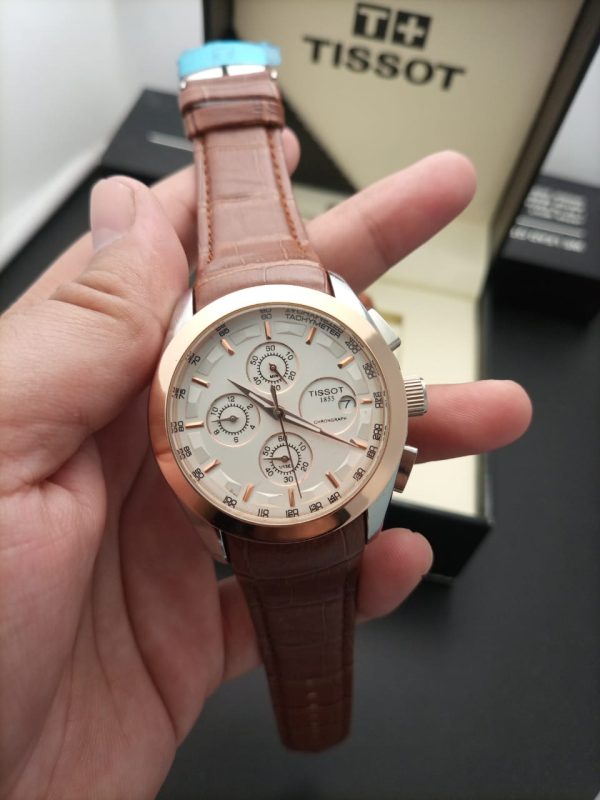 The SuperSport Chrono TT-01 Men's Leather Wrist Watch