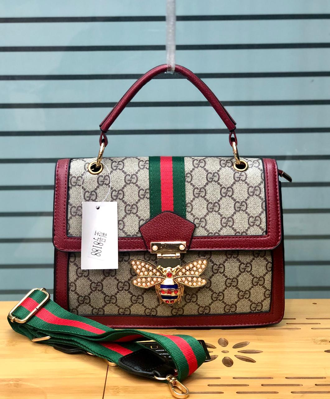 GG Bee Padlock Small Bamboo Shoulder Bag J's Store