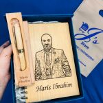 Customized Wooden Notebook Set