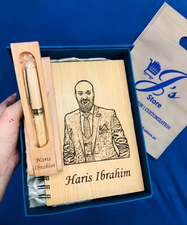 Customized Wooden Notebook Set