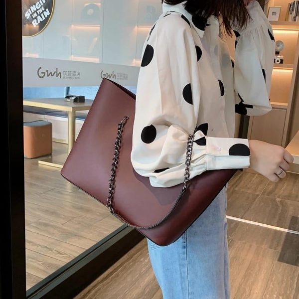 Leather Tote Bag. It is a high-quality luxurious Leather Shoulder Bag.