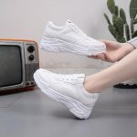 High Sole White Sneakers