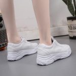 High Sole White Sneakers for Girls