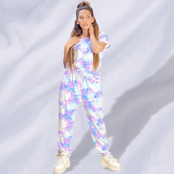 Tie & Dye Summer Tracksuit. Perfect for Summer Picnics and Activewear