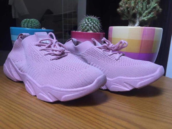 Trainer Shoes for Women in Lilac Color. Perfect activewear shoe.