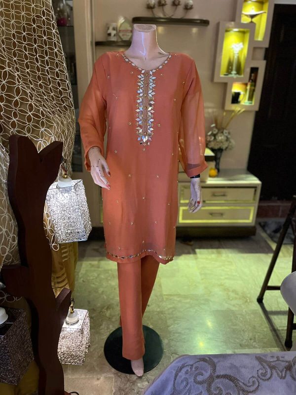 Sheesh Mahal is a trendy mirror work article from our Festive eid Collection 2022. It is a perfect design for Eid.