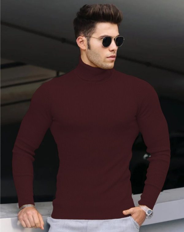 Men's polo shirts turtleneck best sale