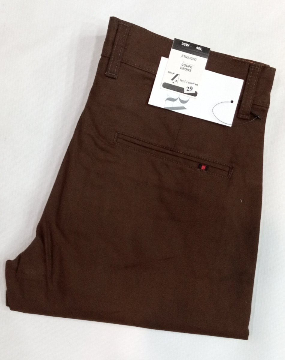 ZR Brown Cotton Chinos