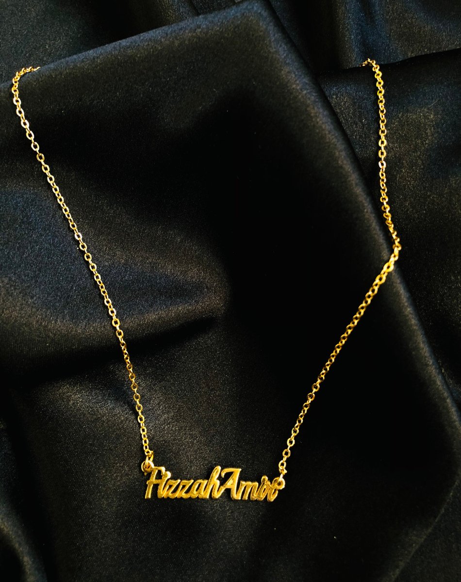 Double Name Gold-Plated Necklace