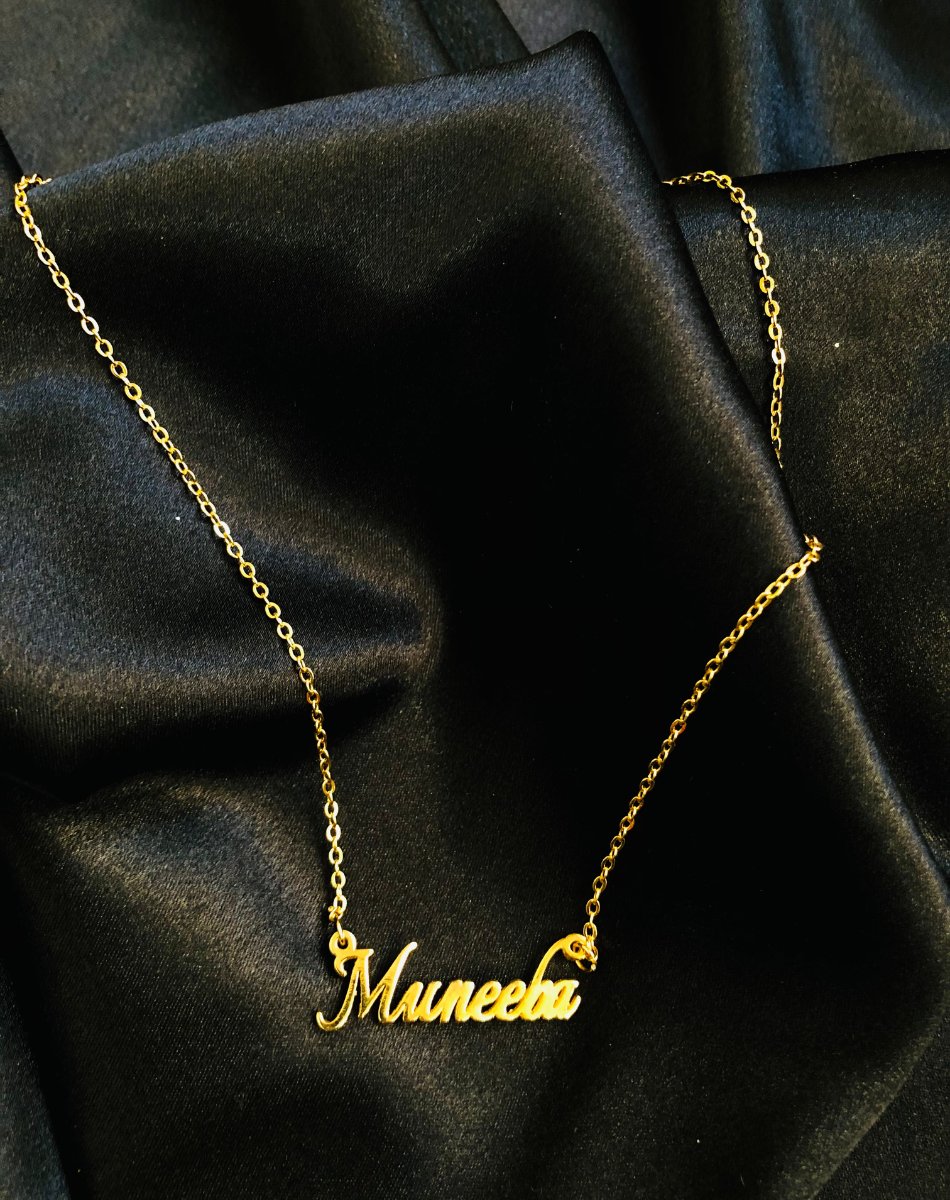 Single Name Gold-Plated Necklace