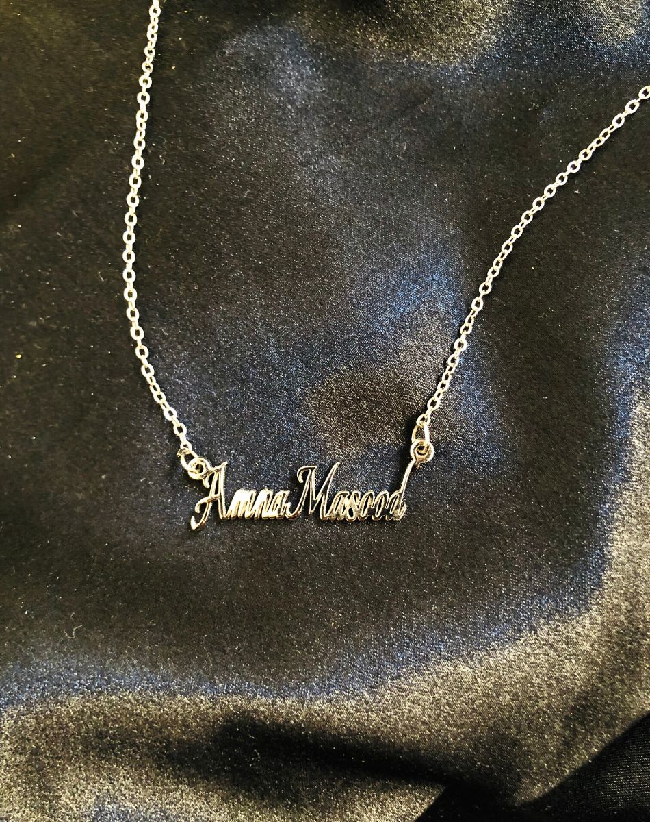 Double Name Silver-Plated Necklace
