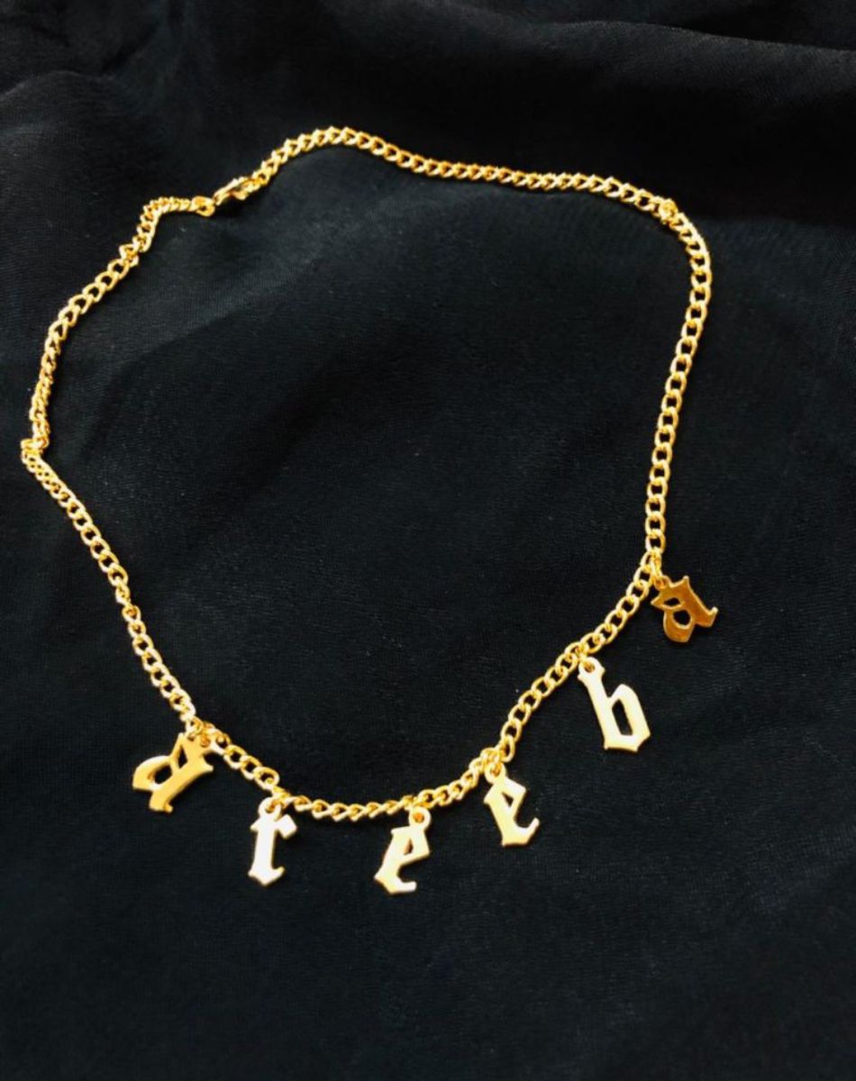 Gold-Plated Name Choker