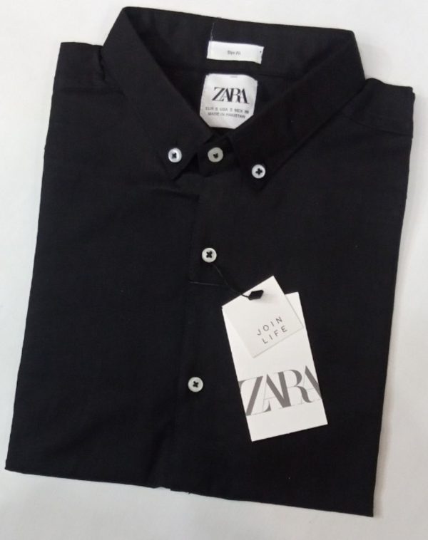 Branded Black Casual Shirt for men, featuring a stylish design and impeccable craftsmanship.