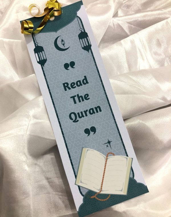 Bookmark For Quran: Decorative bookmark with "Read the Quran" message.
