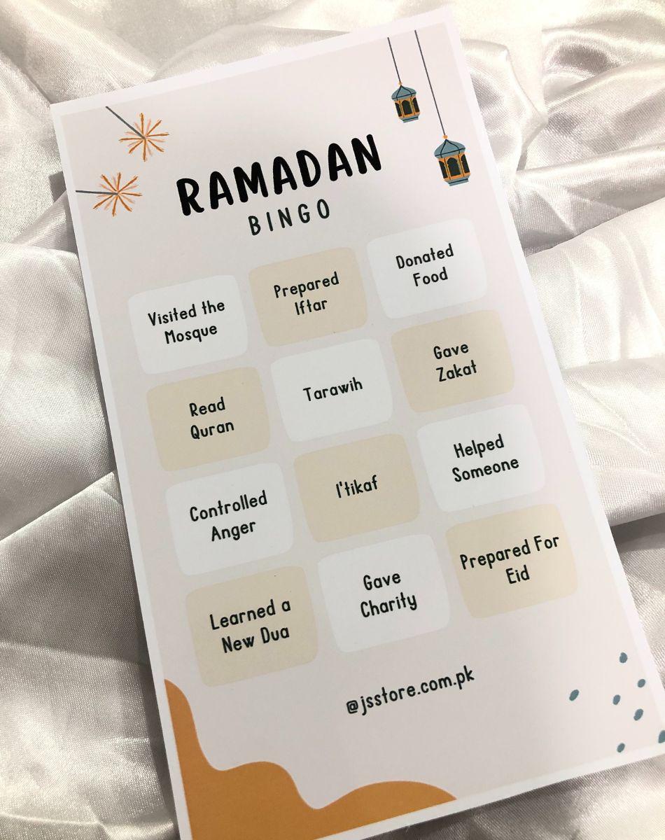Ramadan Bingo Card