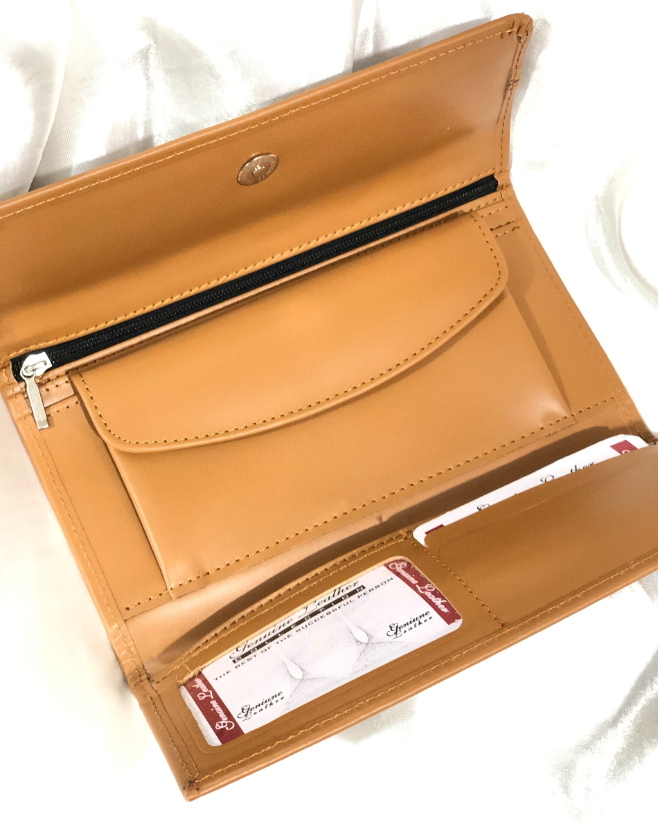 Classic Carry Leather Wallet (Camel) (2)