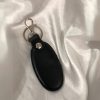 Simple Leather Keychain Black