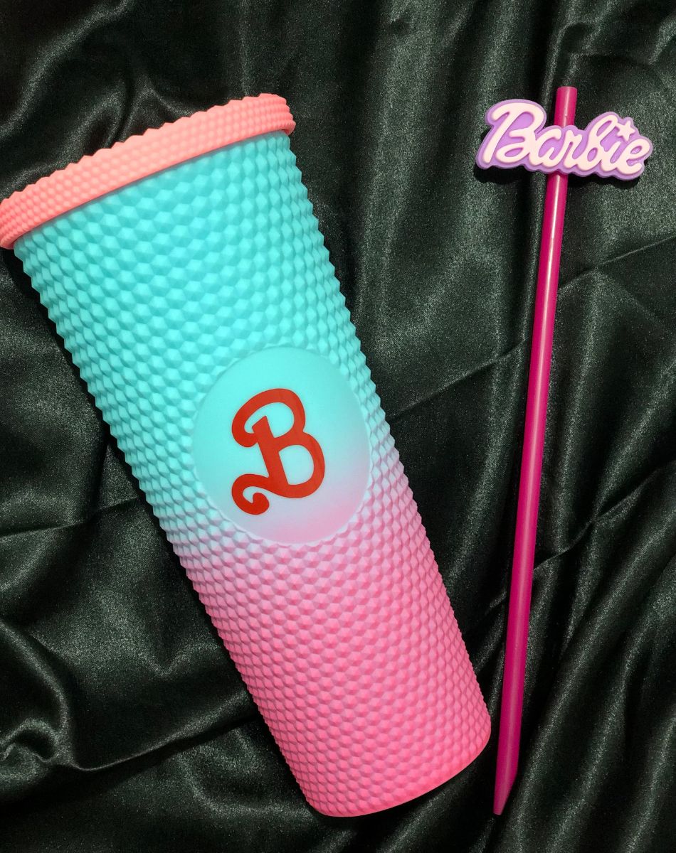 Barbie Glow-Up Tumbler with Straw