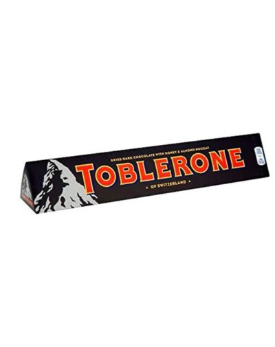 Toblerone Dark 360g Swiss dark chocolate bar in large triangular packaging.
