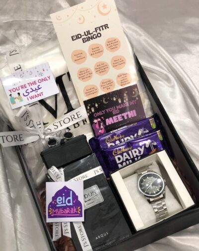 Premium Unstitched Suit for men included in The Crescent Classic Box.