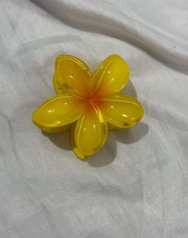 Sunflower Claw Clip hair accessory for a floral and feminine look.